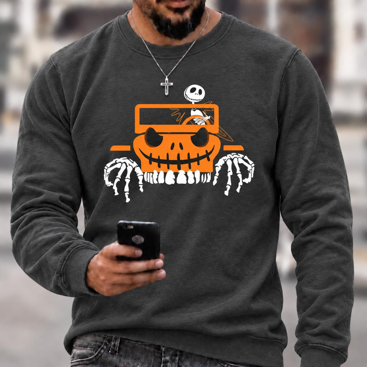 Bone Grille Orange Halloween Unisex Jp T-shirt