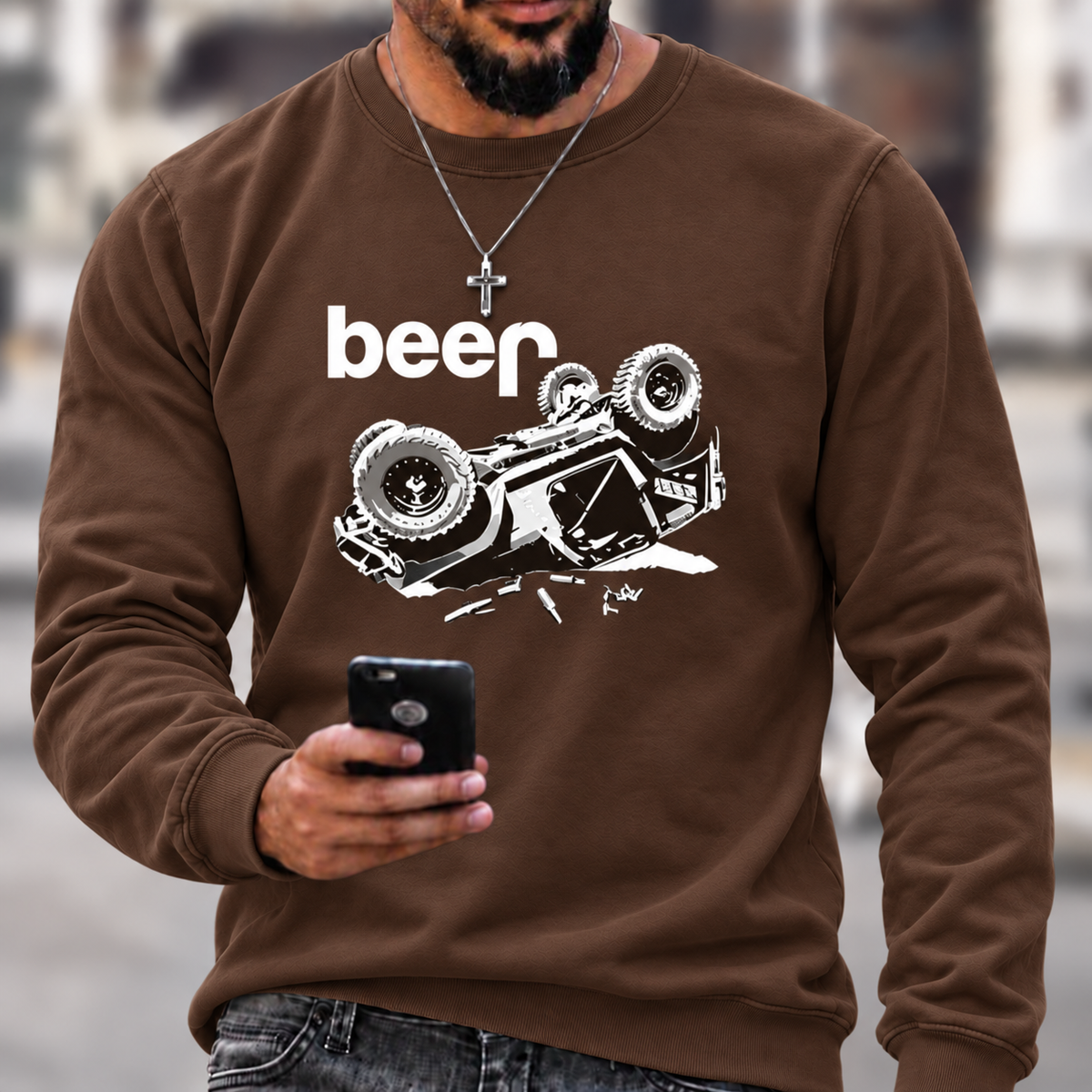 Funny Beer Overturn Jp Offroad T-Shirt