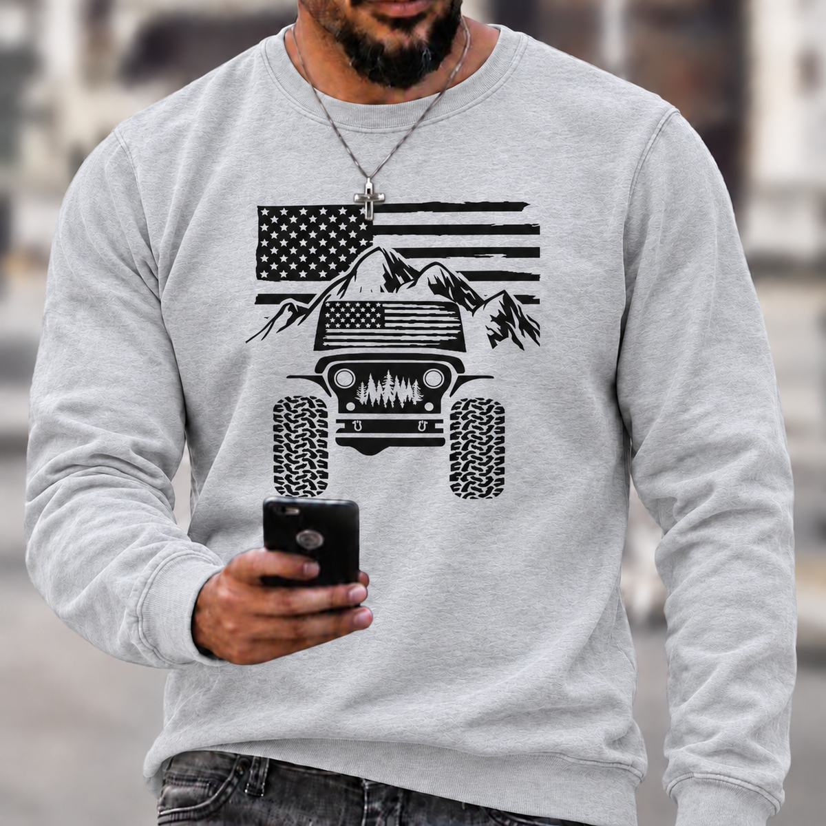 American Flag Mountains Jp Unisex T-Shirt