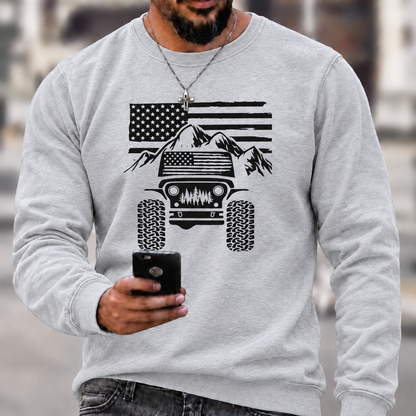 American Flag Mountains Jp Unisex T-Shirt