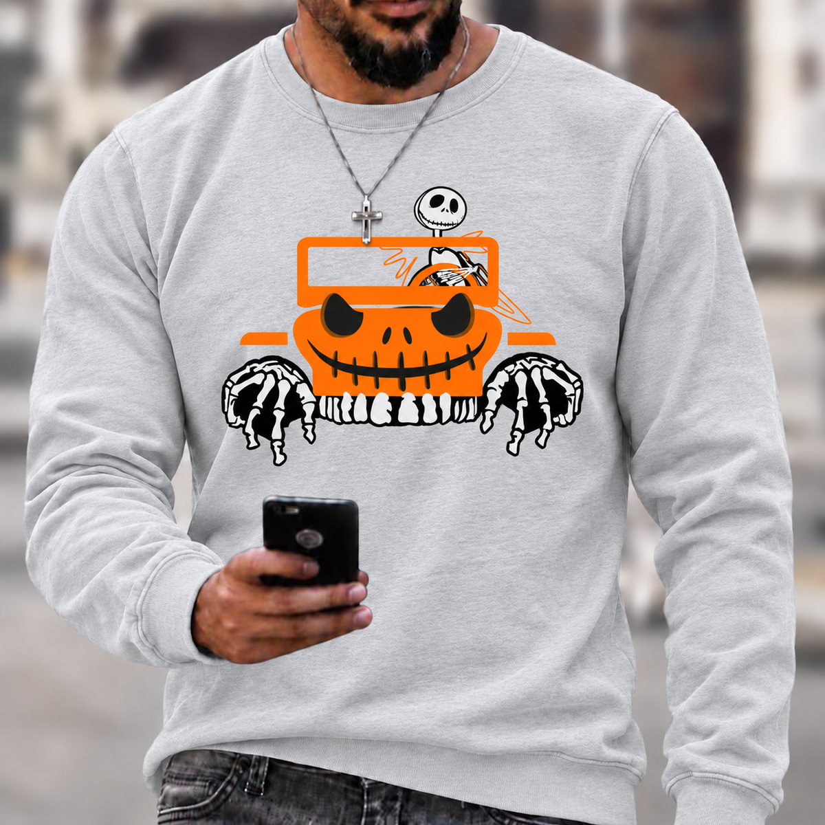 Bone Grille Orange Halloween Unisex Jp T-shirt