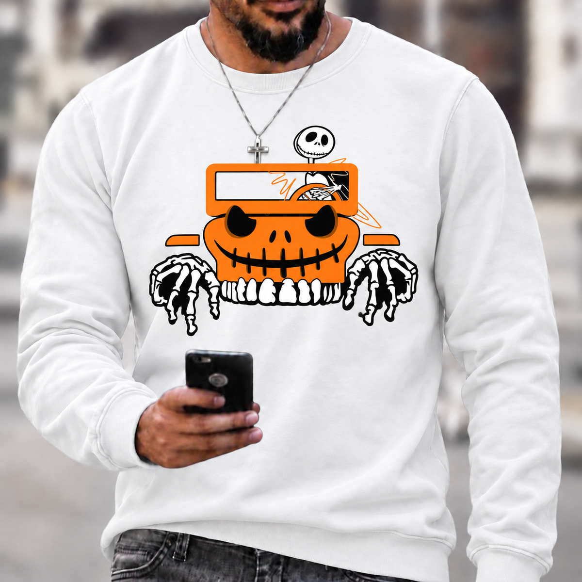 Bone Grille Orange Halloween Unisex Jp T-shirt
