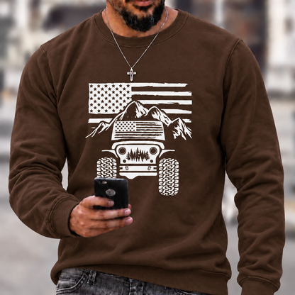 American Flag Mountains Jp Unisex T-Shirt