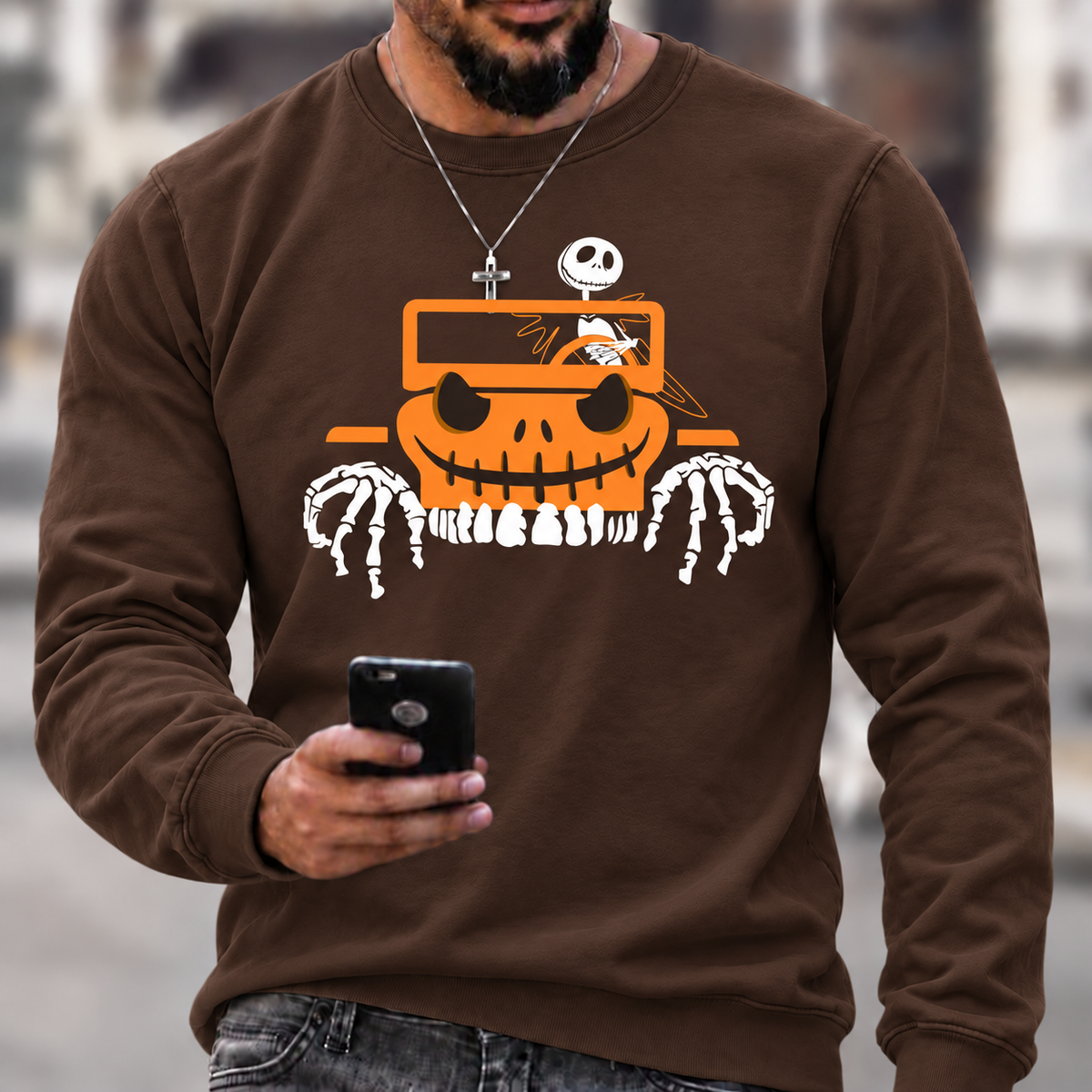 Bone Grille Orange Halloween Unisex Jp T-shirt