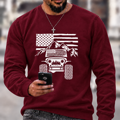 American Flag Mountains Jp Unisex T-Shirt