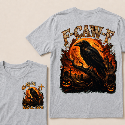 F Caw F Halloween Custom Year T-shirt