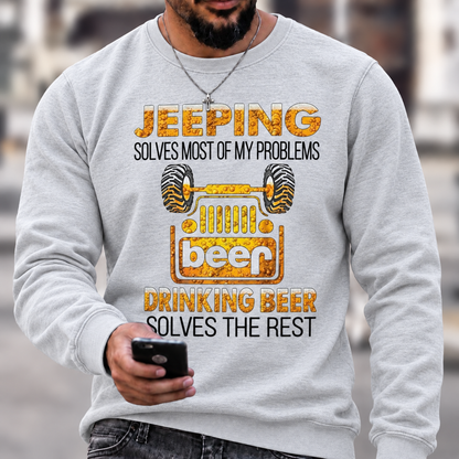 Drinking Beer Solves The Rest Jp Unisex T-shirt