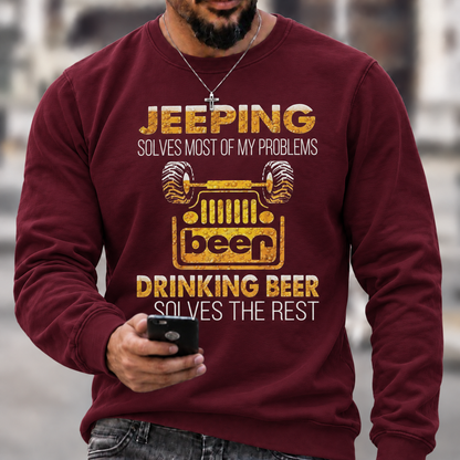 Drinking Beer Solves The Rest Jp Unisex T-shirt