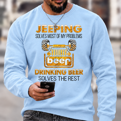 Drinking Beer Solves The Rest Jp Unisex T-shirt