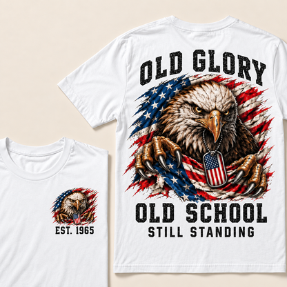 Old Glory Old School Still Standing Custom Year T-shirt