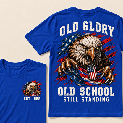 Old Glory Old School Still Standing Custom Year T-shirt