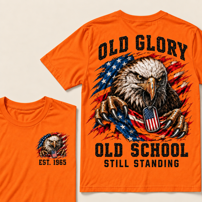 Old Glory Old School Still Standing Custom Year T-shirt