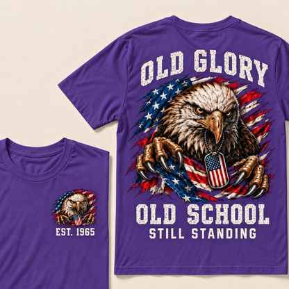 Old Glory Old School Still Standing Custom Year T-shirt