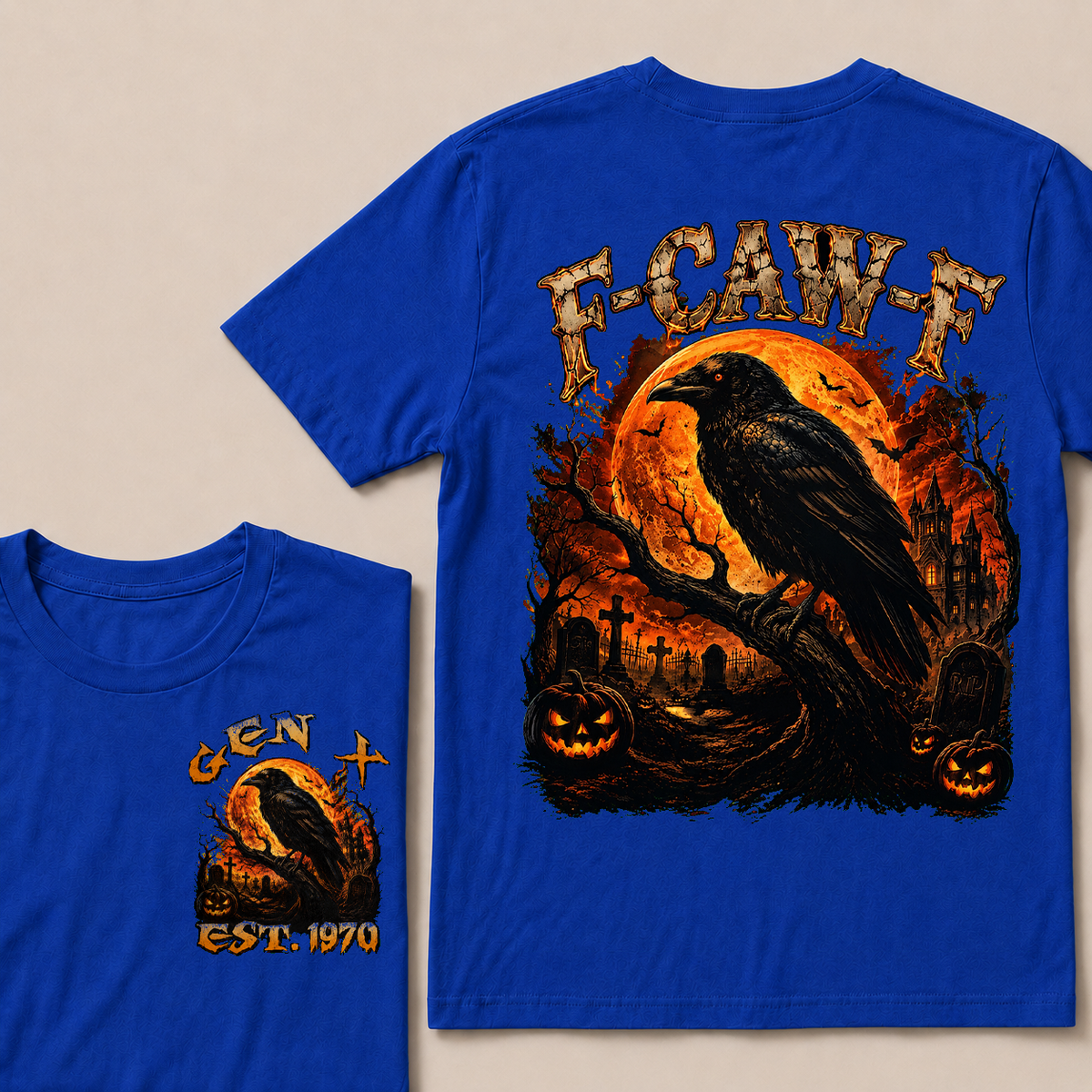 F Caw F Halloween Custom Year T-shirt
