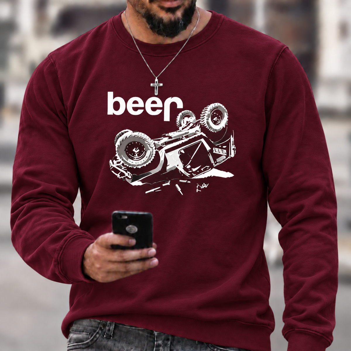 Funny Beer Overturn Jp Offroad T-Shirt