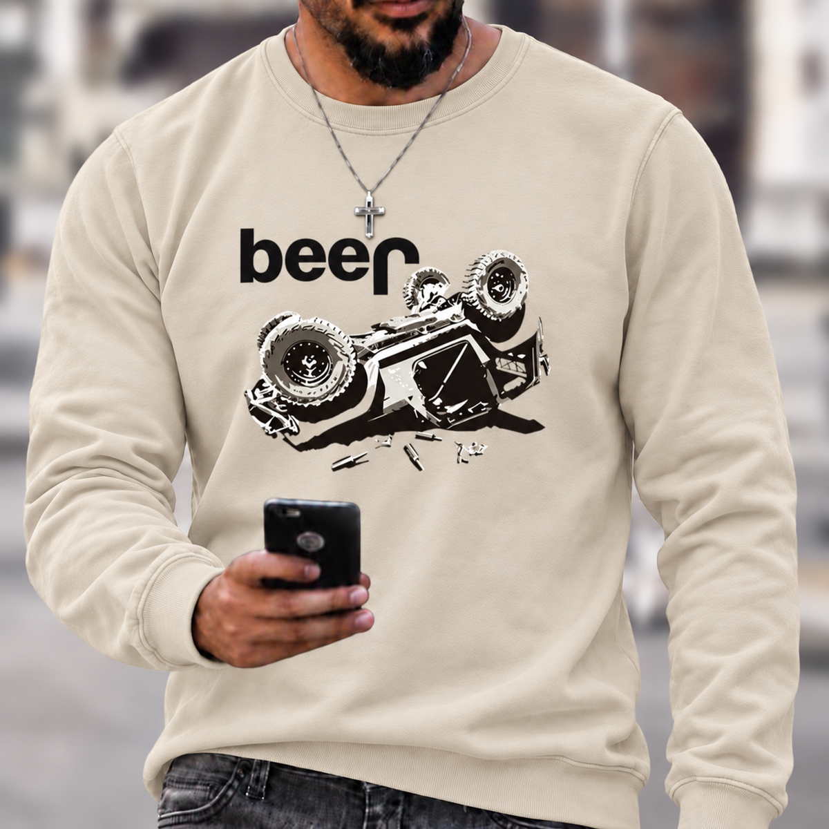 Funny Beer Overturn Jp Offroad T-Shirt