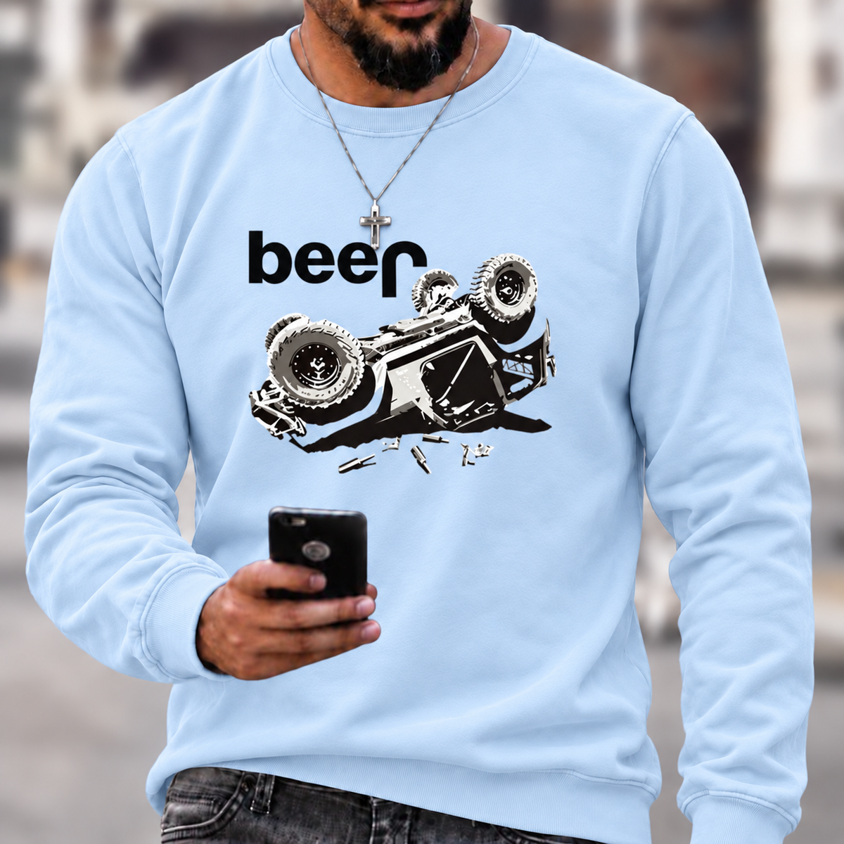 Funny Beer Overturn Jp Offroad T-Shirt