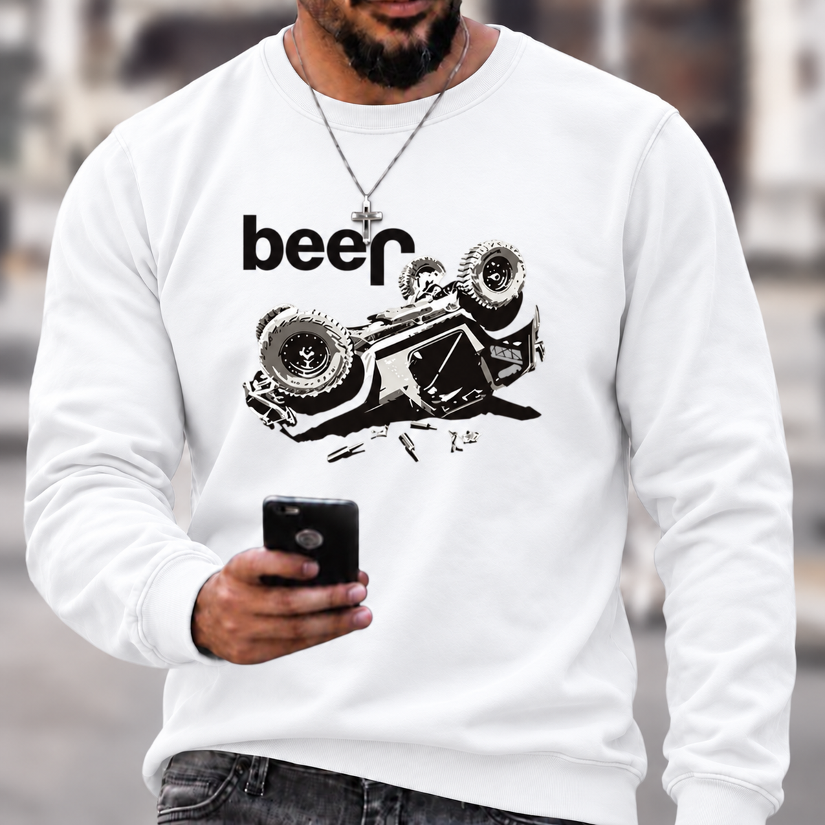 Funny Beer Overturn Jp Offroad T-Shirt