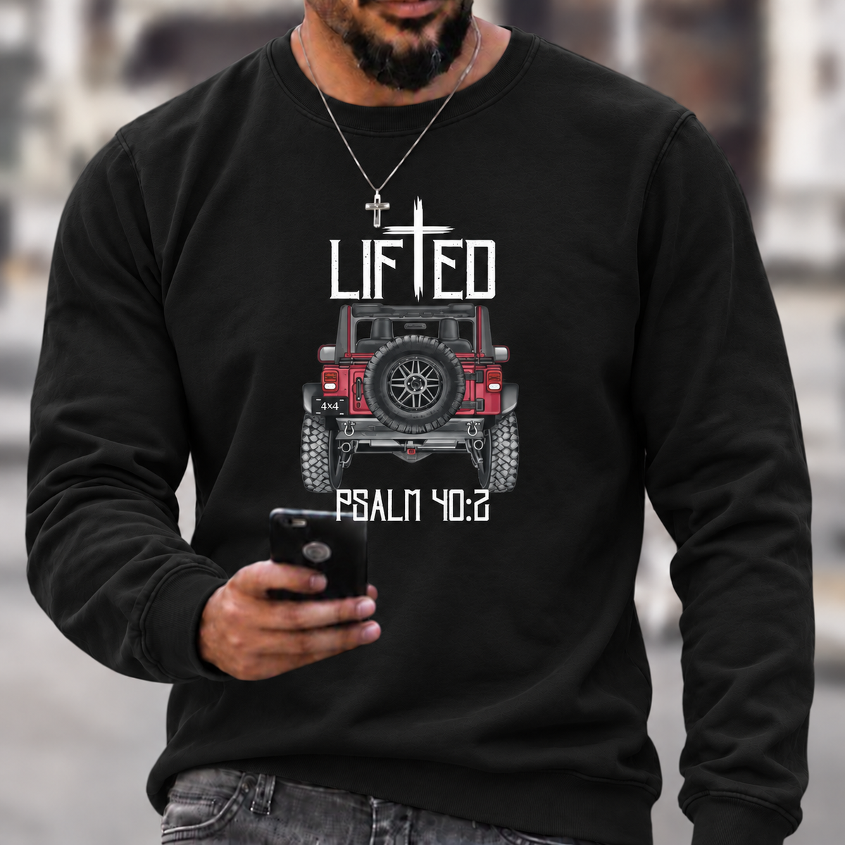 Christian "Lifted" 4x4 Truck Offroad Jp T-Shirt