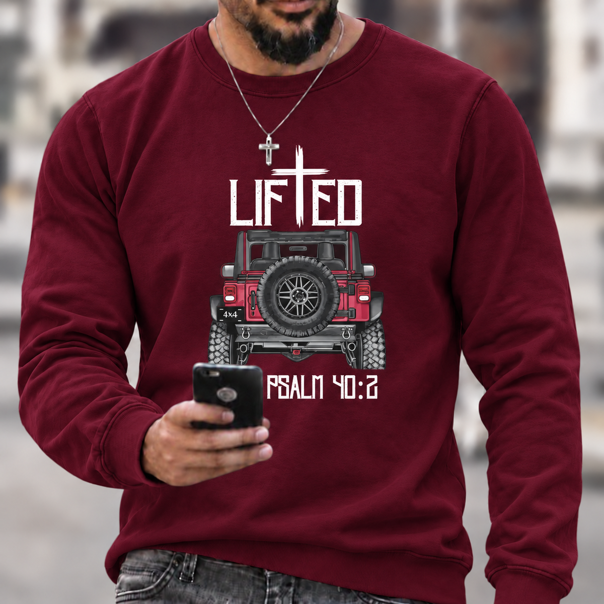 Christian "Lifted" 4x4 Truck Offroad Jp T-Shirt