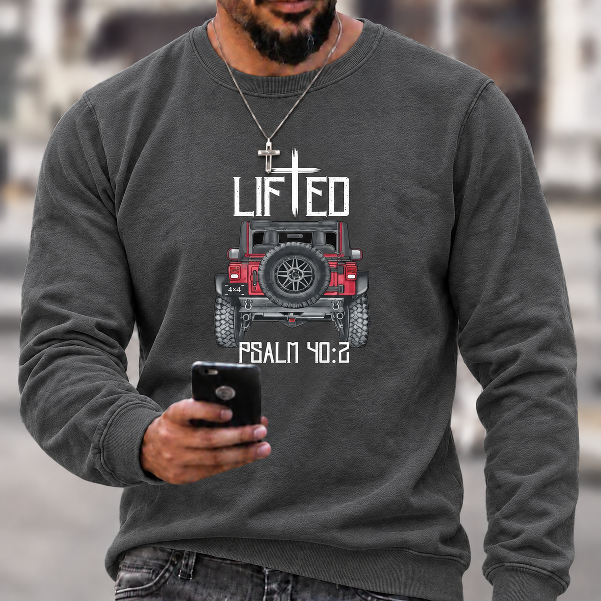 Christian "Lifted" 4x4 Truck Offroad Jp T-Shirt