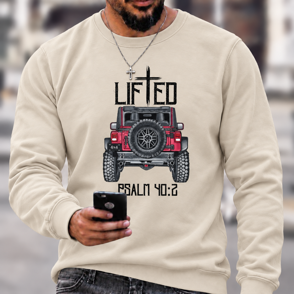 Christian "Lifted" 4x4 Truck Offroad Jp T-Shirt