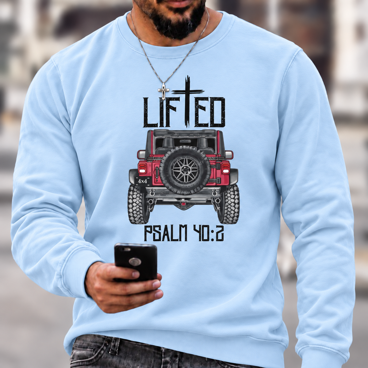 Christian "Lifted" 4x4 Truck Offroad Jp T-Shirt
