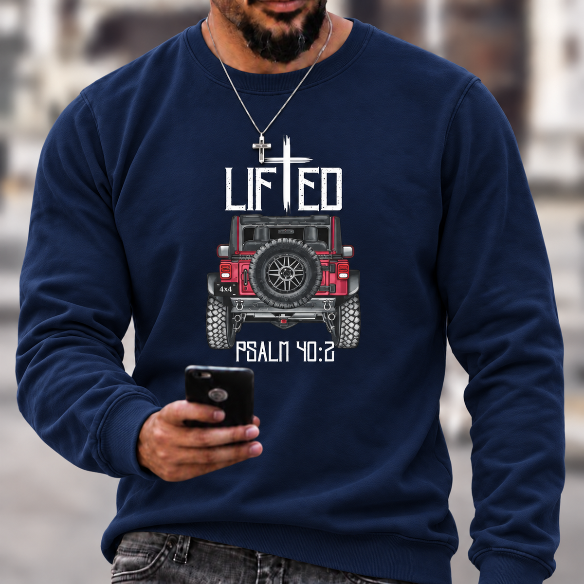 Christian "Lifted" 4x4 Truck Offroad Jp T-Shirt