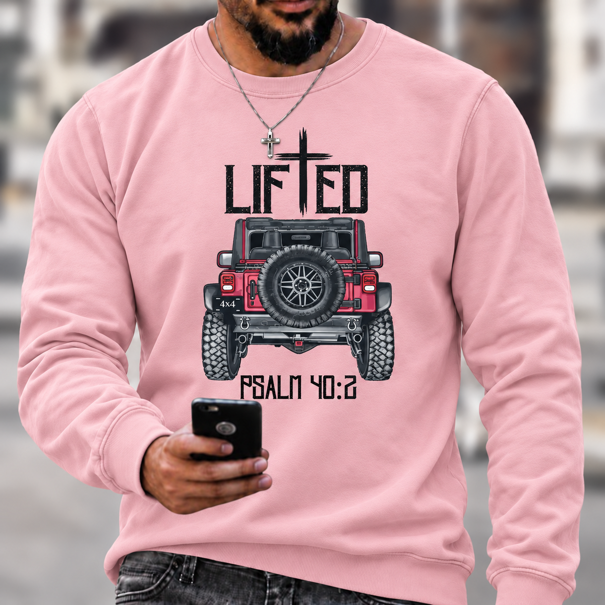 Christian "Lifted" 4x4 Truck Offroad Jp T-Shirt