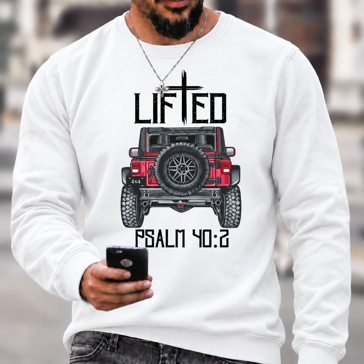 Christian "Lifted" 4x4 Truck Offroad Jp T-Shirt